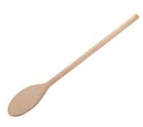 COLHER 35CM MADEIRA